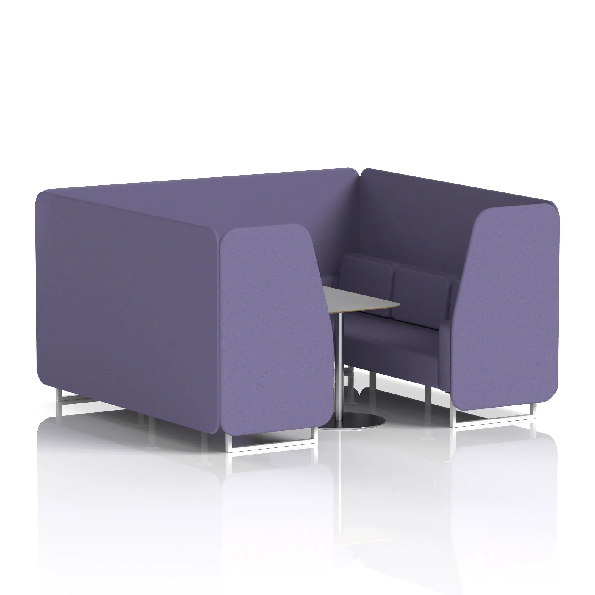 Brixworth Booth With Grey Table In Single Tone