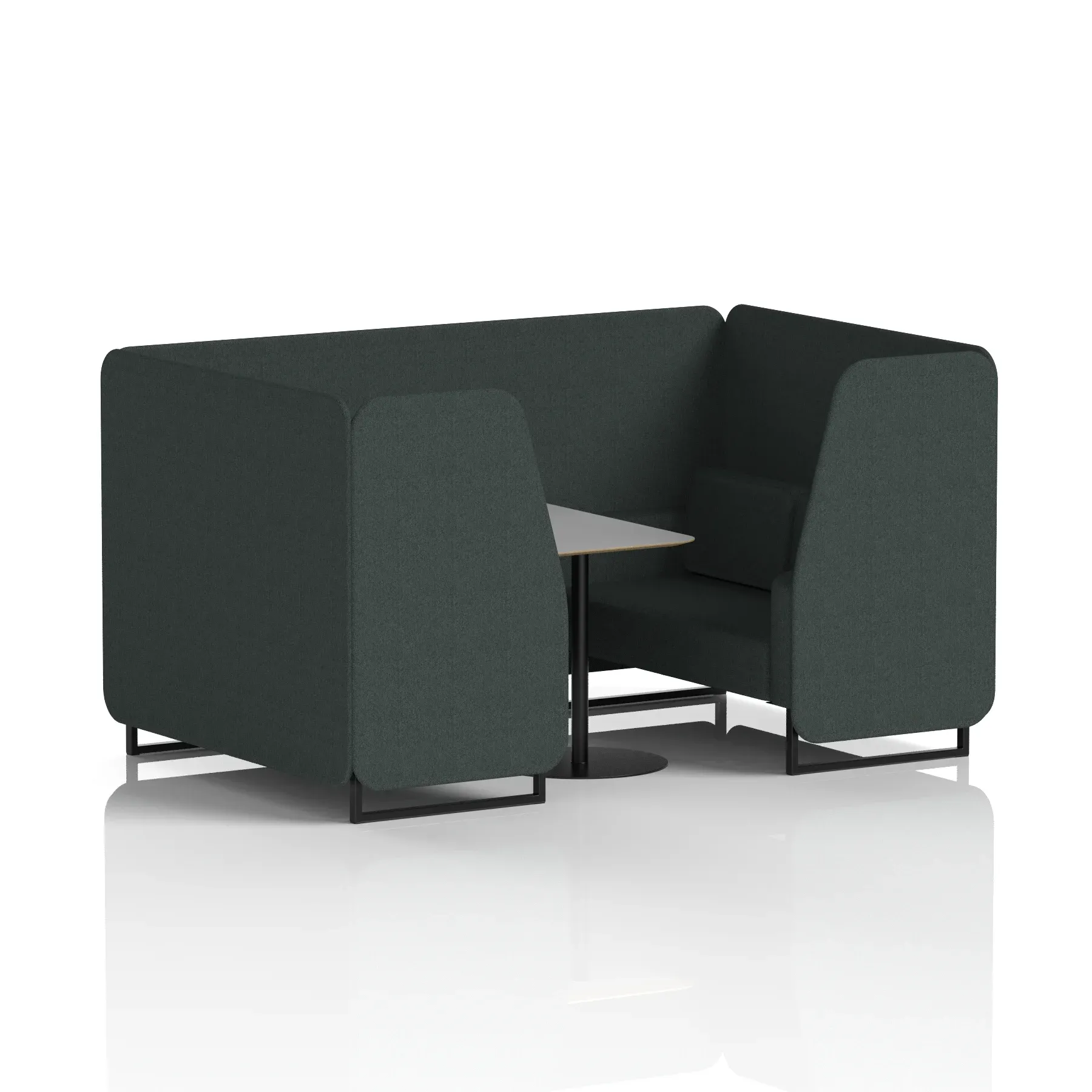 Brixworth Booth With Grey Table In Single Tone