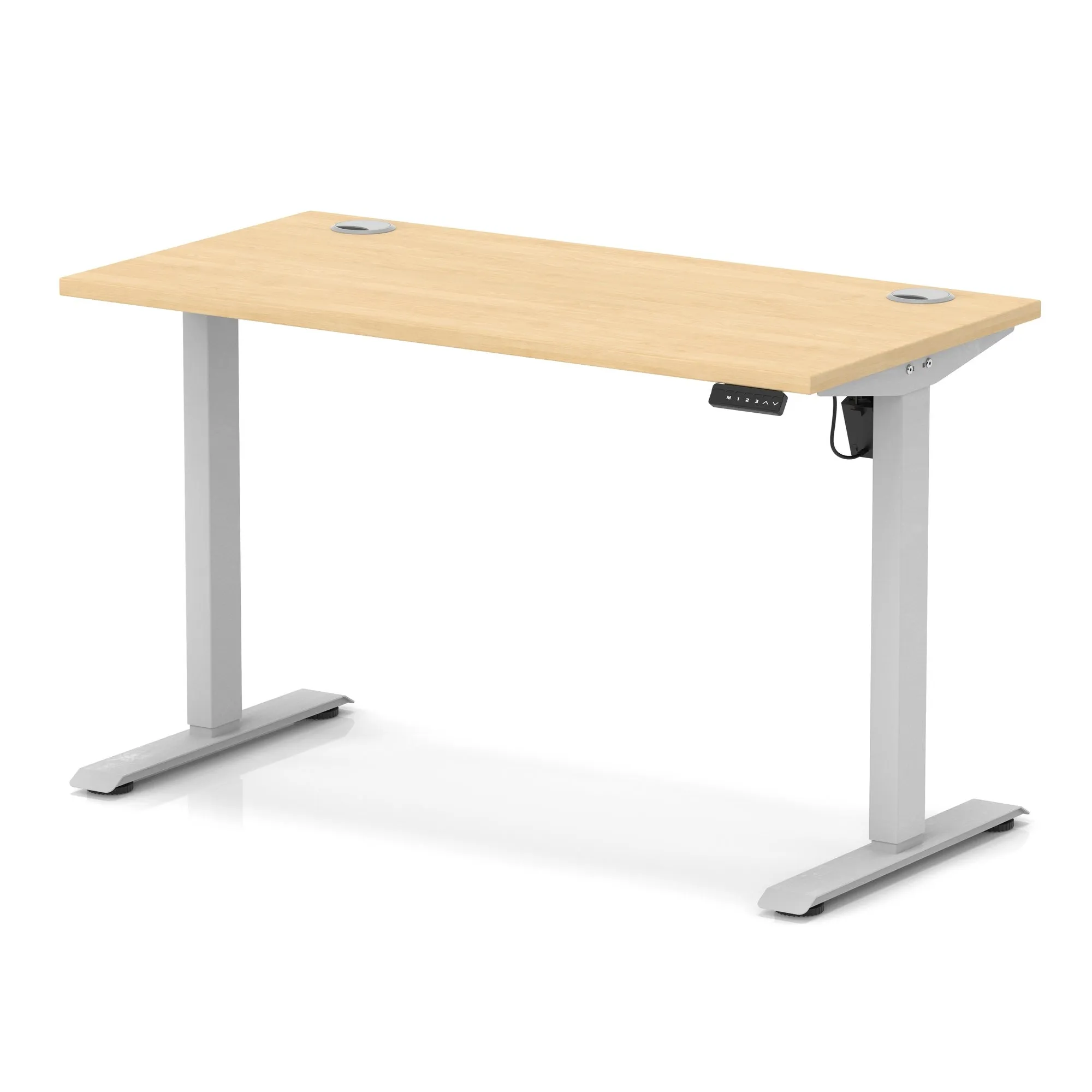 EE - Air Lite Height Adjustable Slimline Desk With Cable Ports