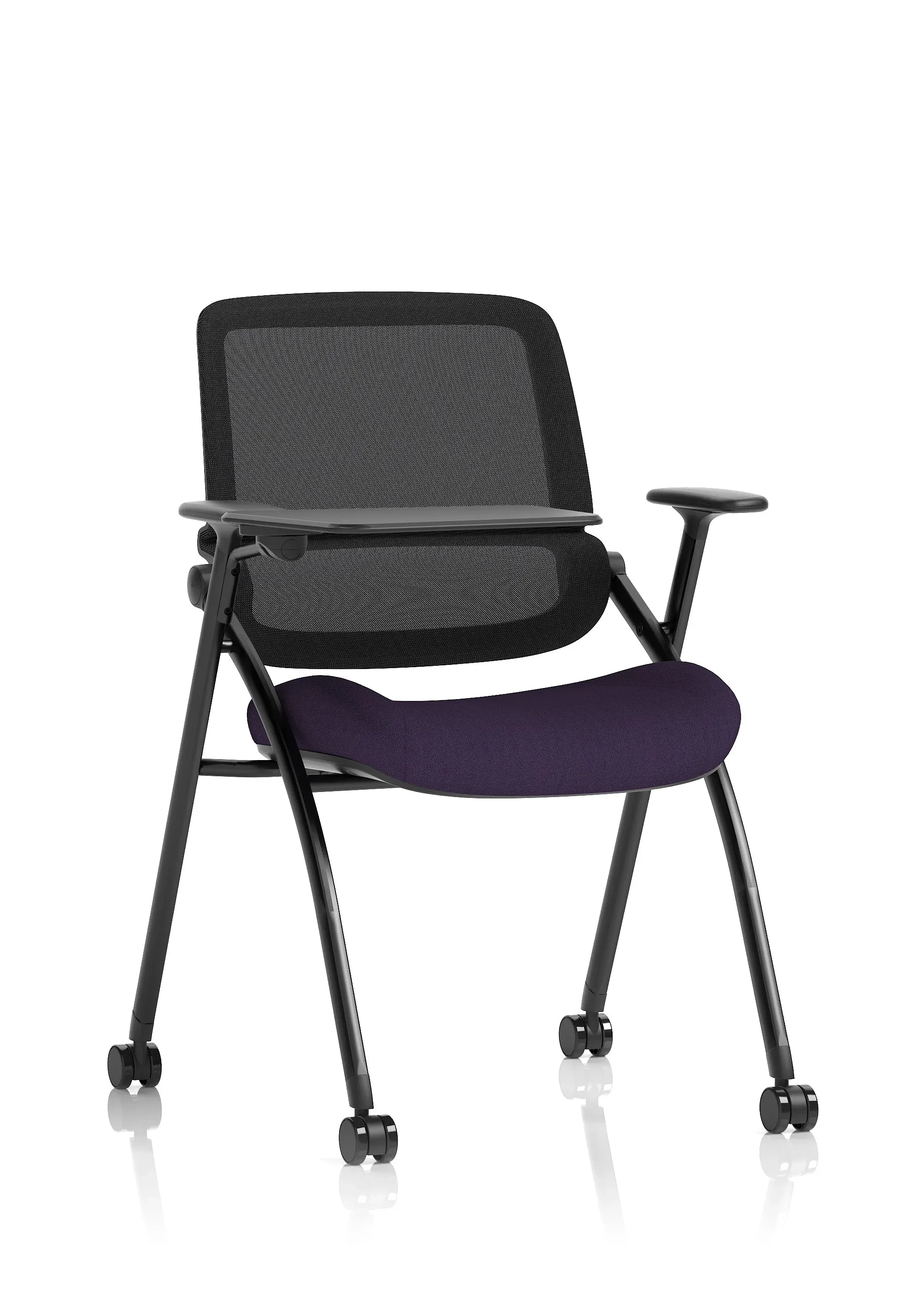 EE - Capra Mesh Back Folding Office Training Chair With Sliding Arms