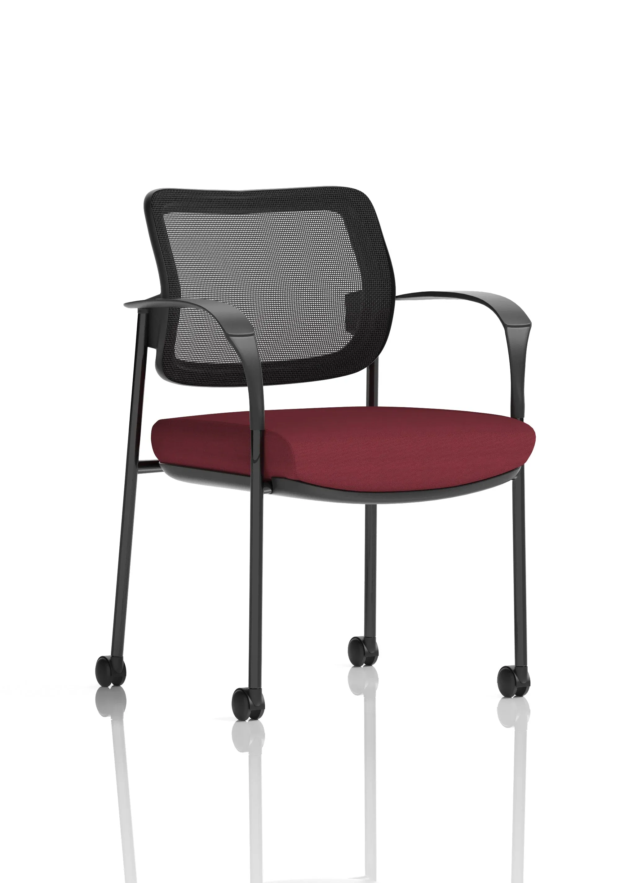 EE - Brunswick Deluxe Medium Back Visitor Office Chair with Arms with Castors