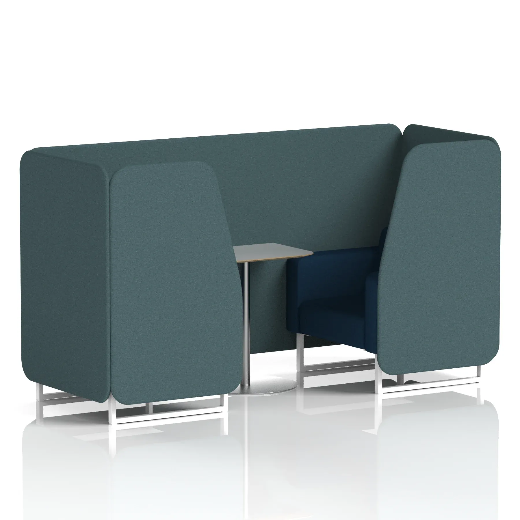 Brixworth Booth With Grey Table In Two Tone