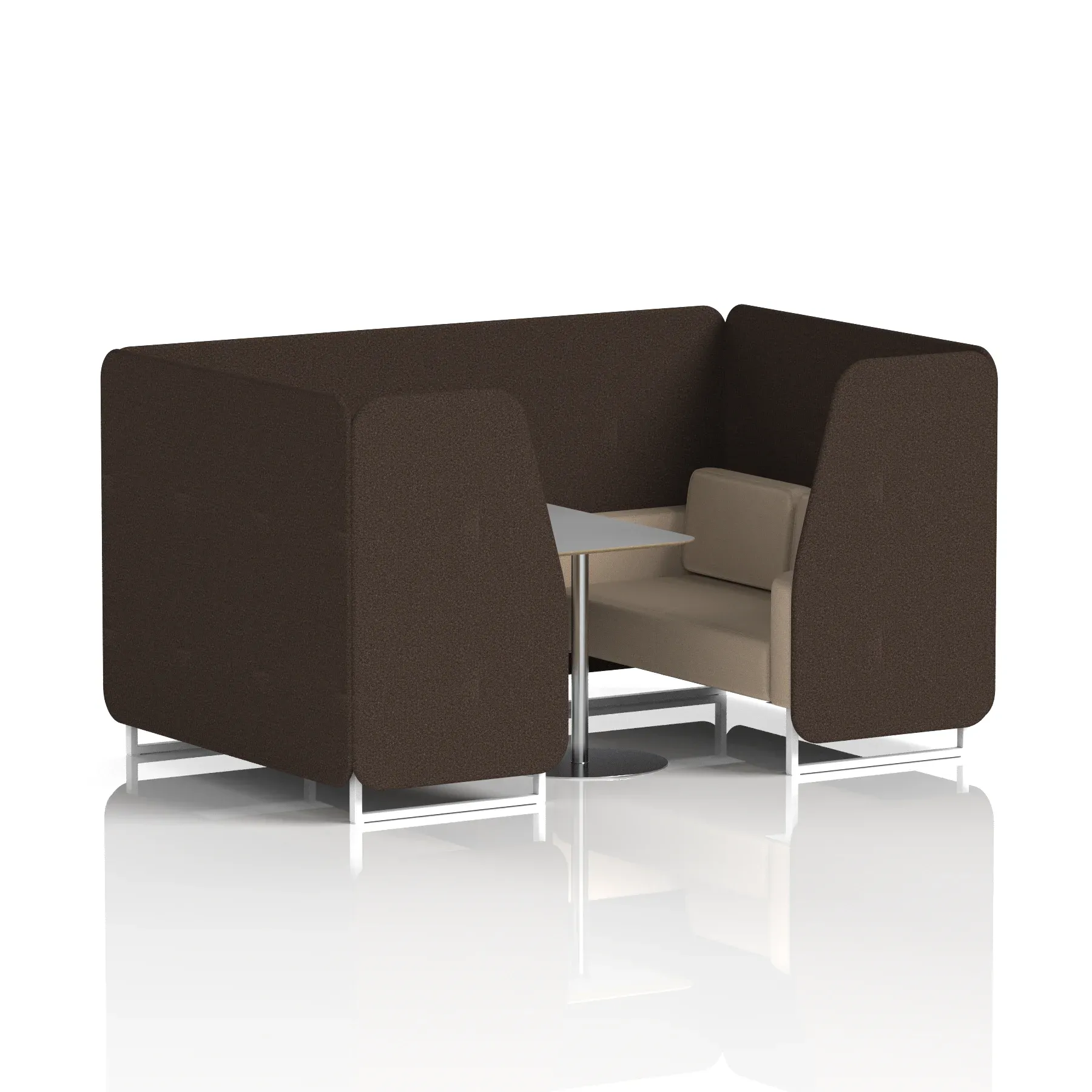 Brixworth Booth With Grey Table In Two Tone