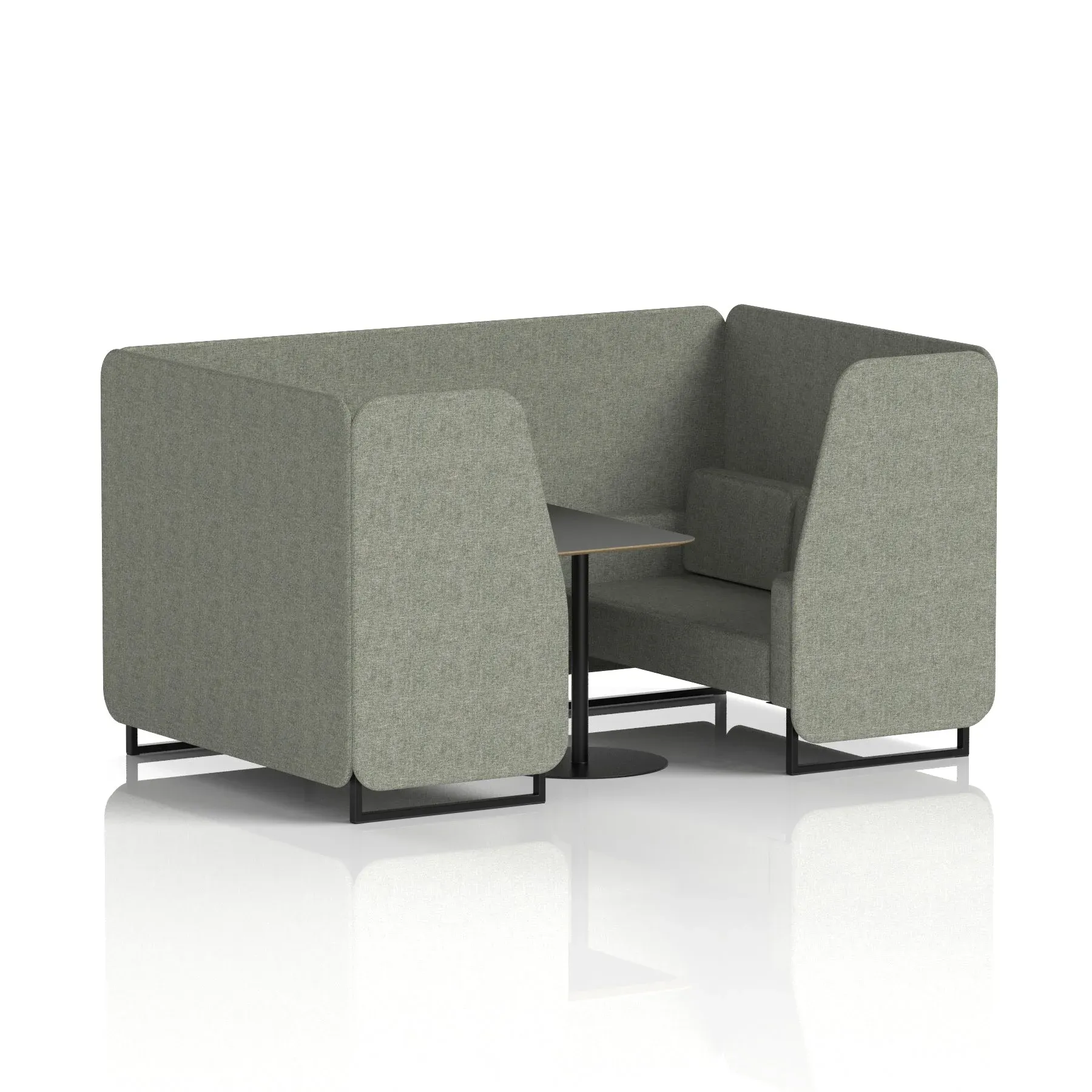EE - Brixworth Booth With Black Table In Single Tone