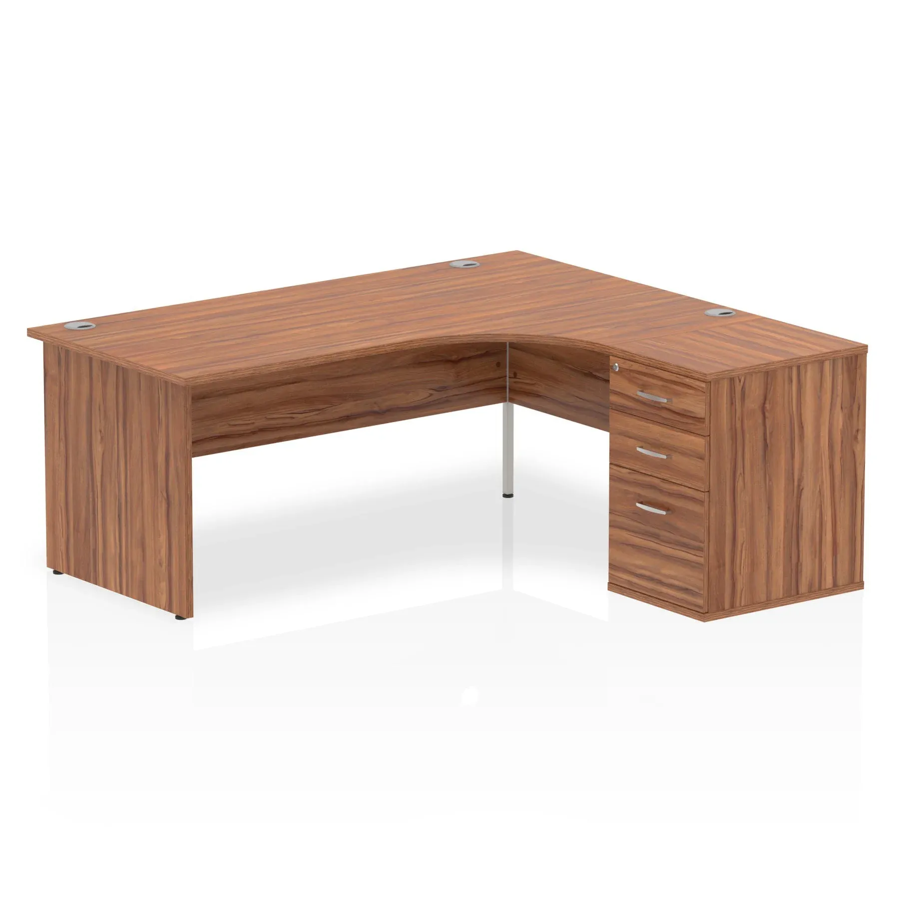 EE - Impulse Panel End Crescent Desk Workstation