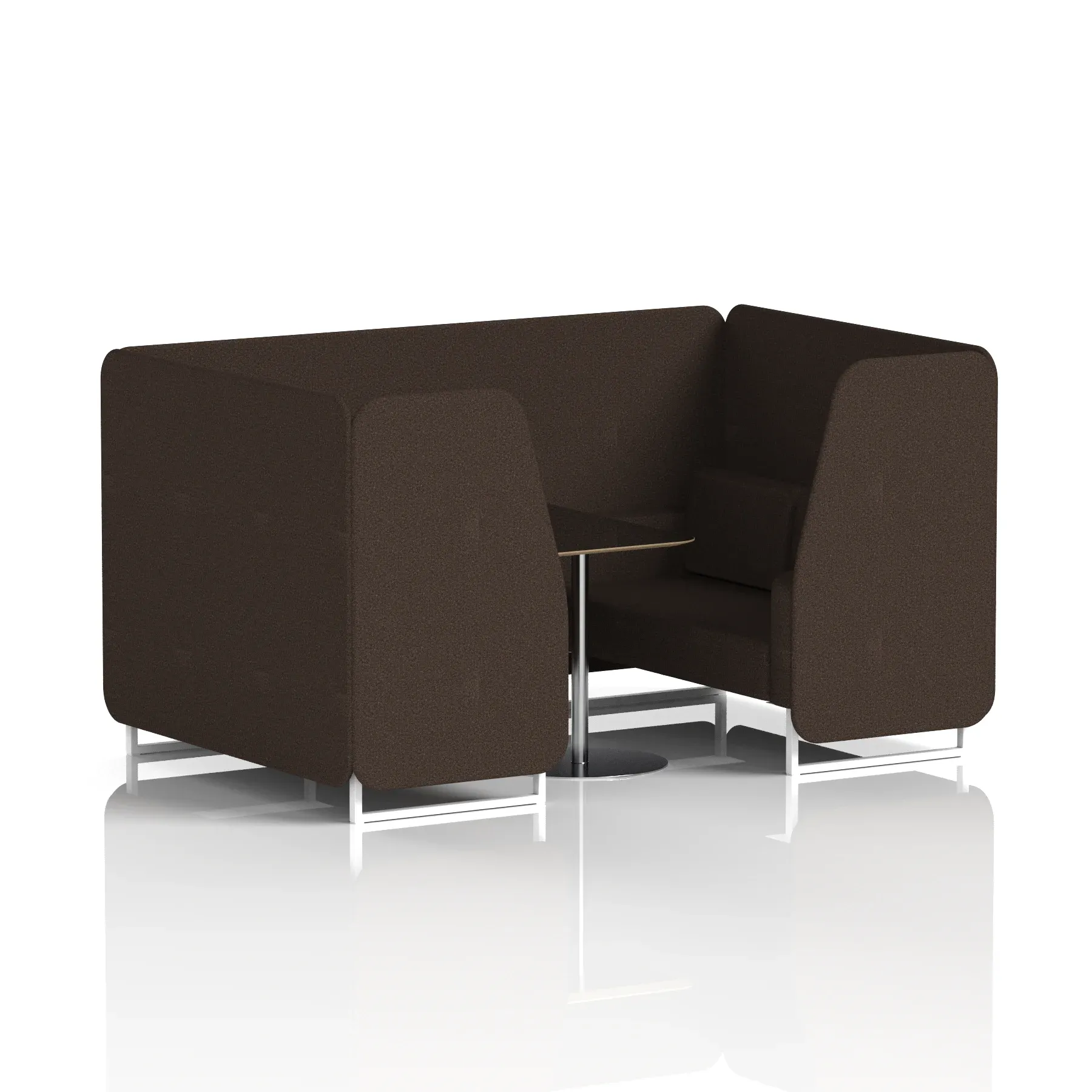 Brixworth Booth With Black Table In Single Tone