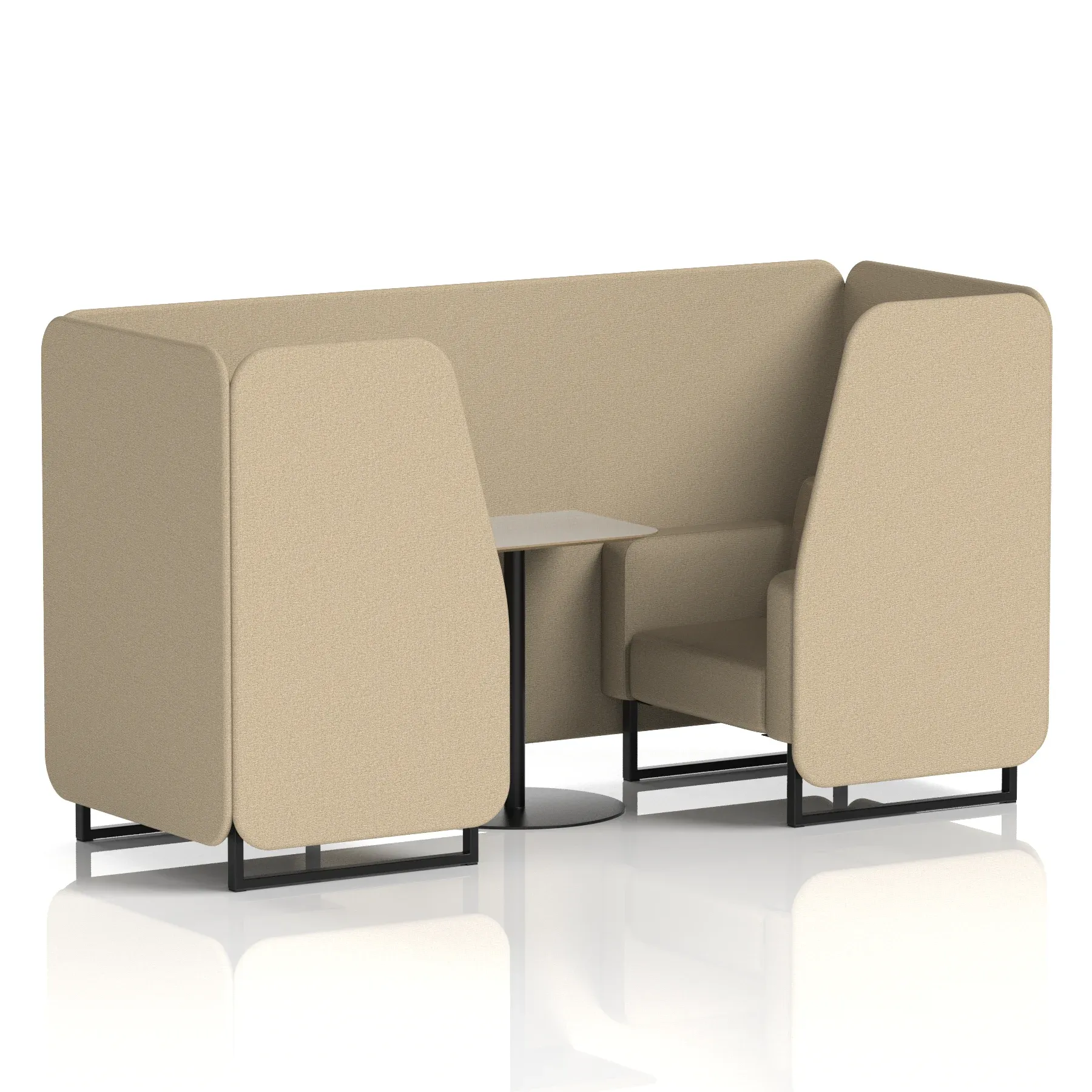 Brixworth Booth With Grey Table In Single Tone
