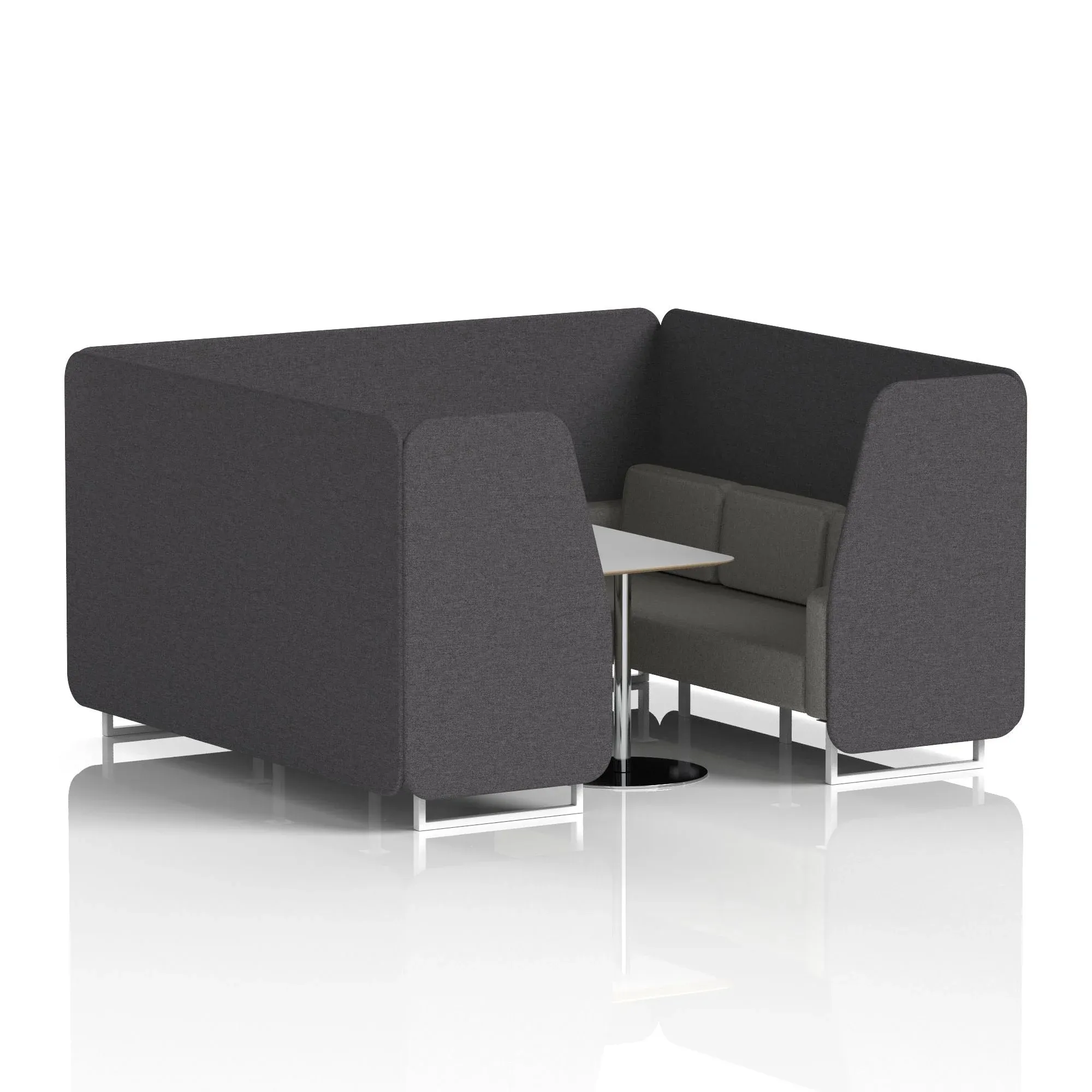 Brixworth Booth With Grey Table In Two Tone