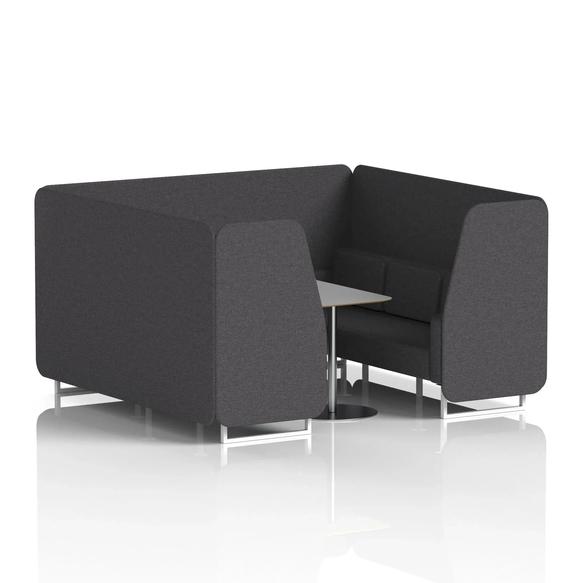 Brixworth Booth With Grey Table In Single Tone