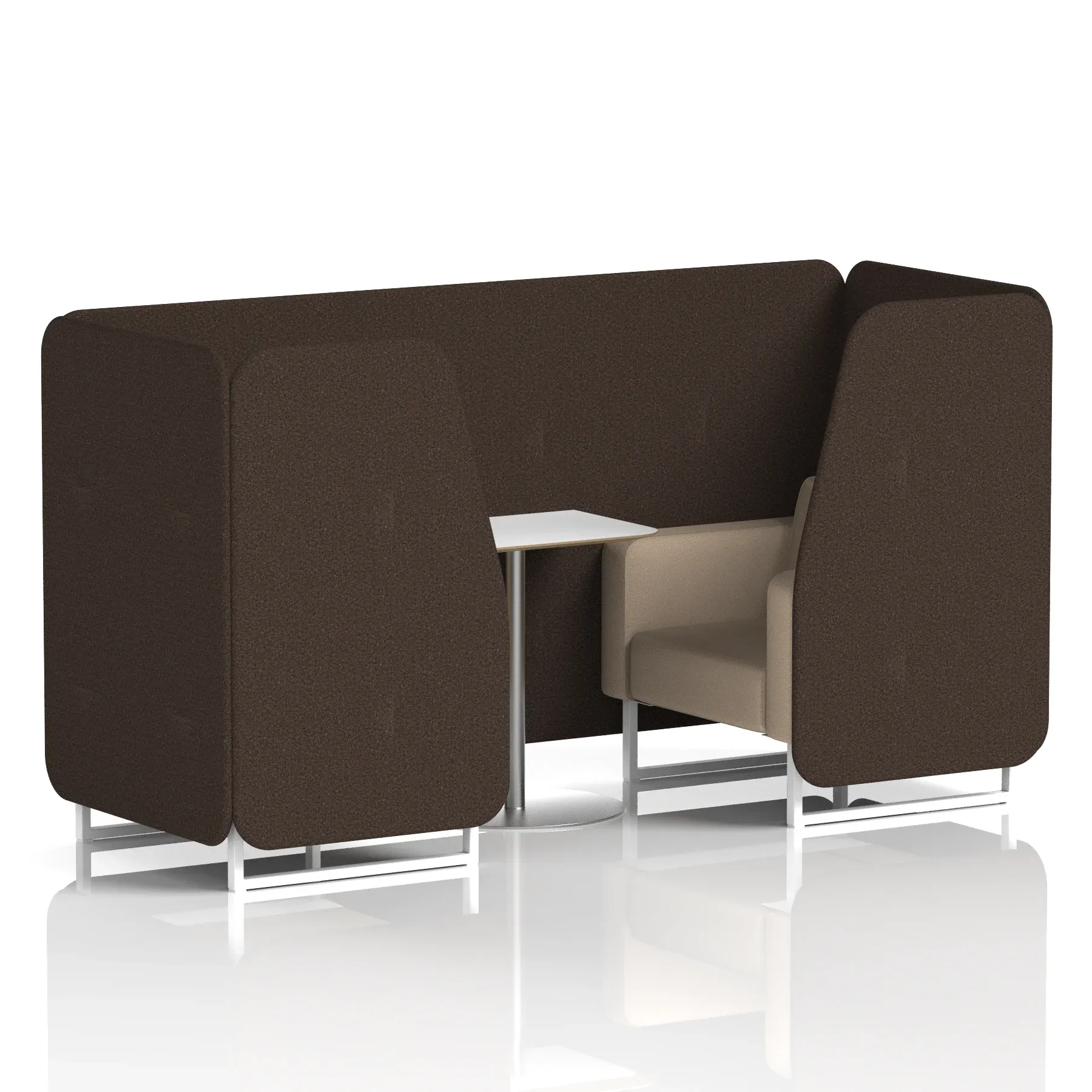 Brixworth Booth With White Table In Two Tone