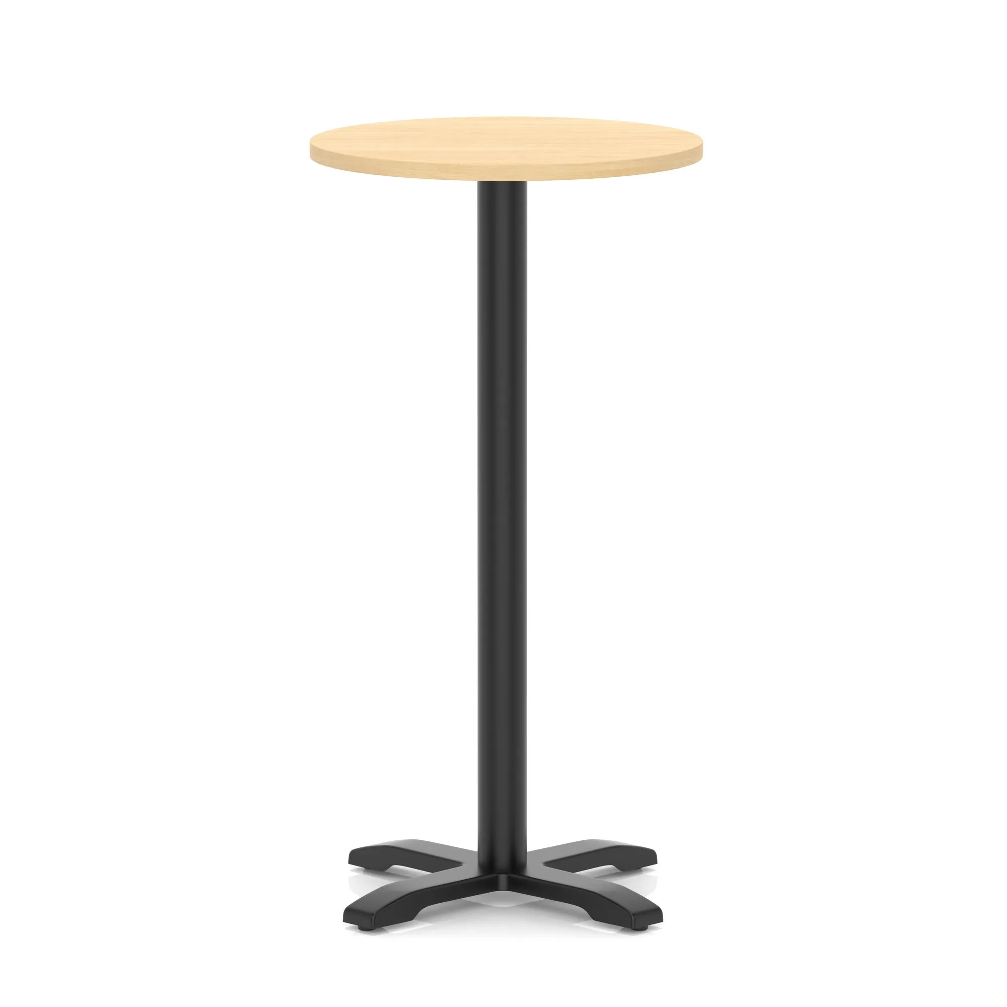 EE - Italia Round Poseur Table With Cross Base Black Leg