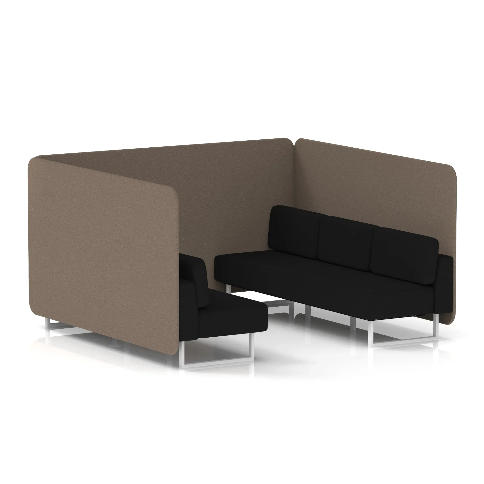 Brixworth Bench Booth in Two Tone