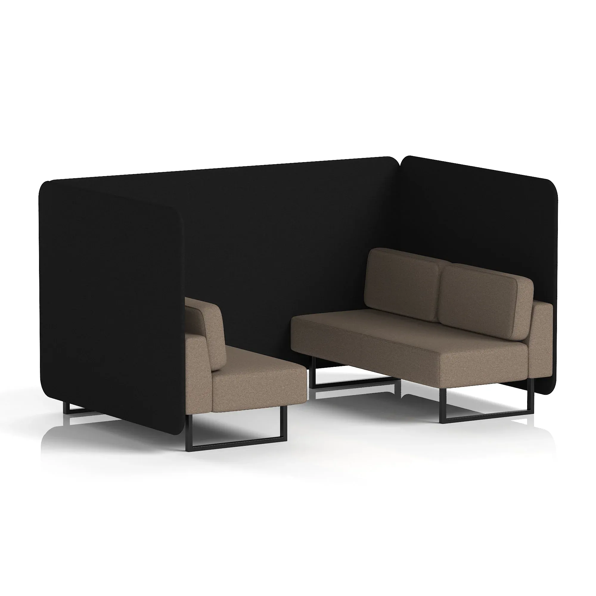 Brixworth Bench Booth in Two Tone