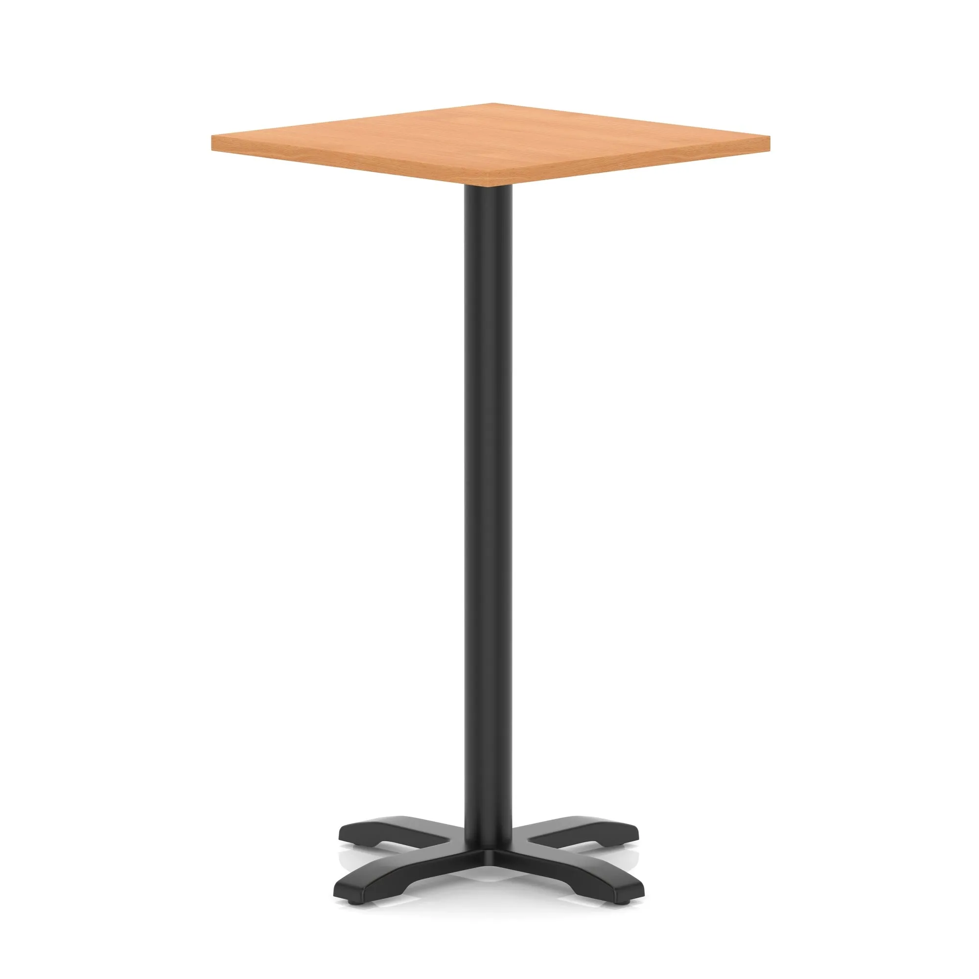 EE - Italia Square Poseur Table With Cross Base Black Leg