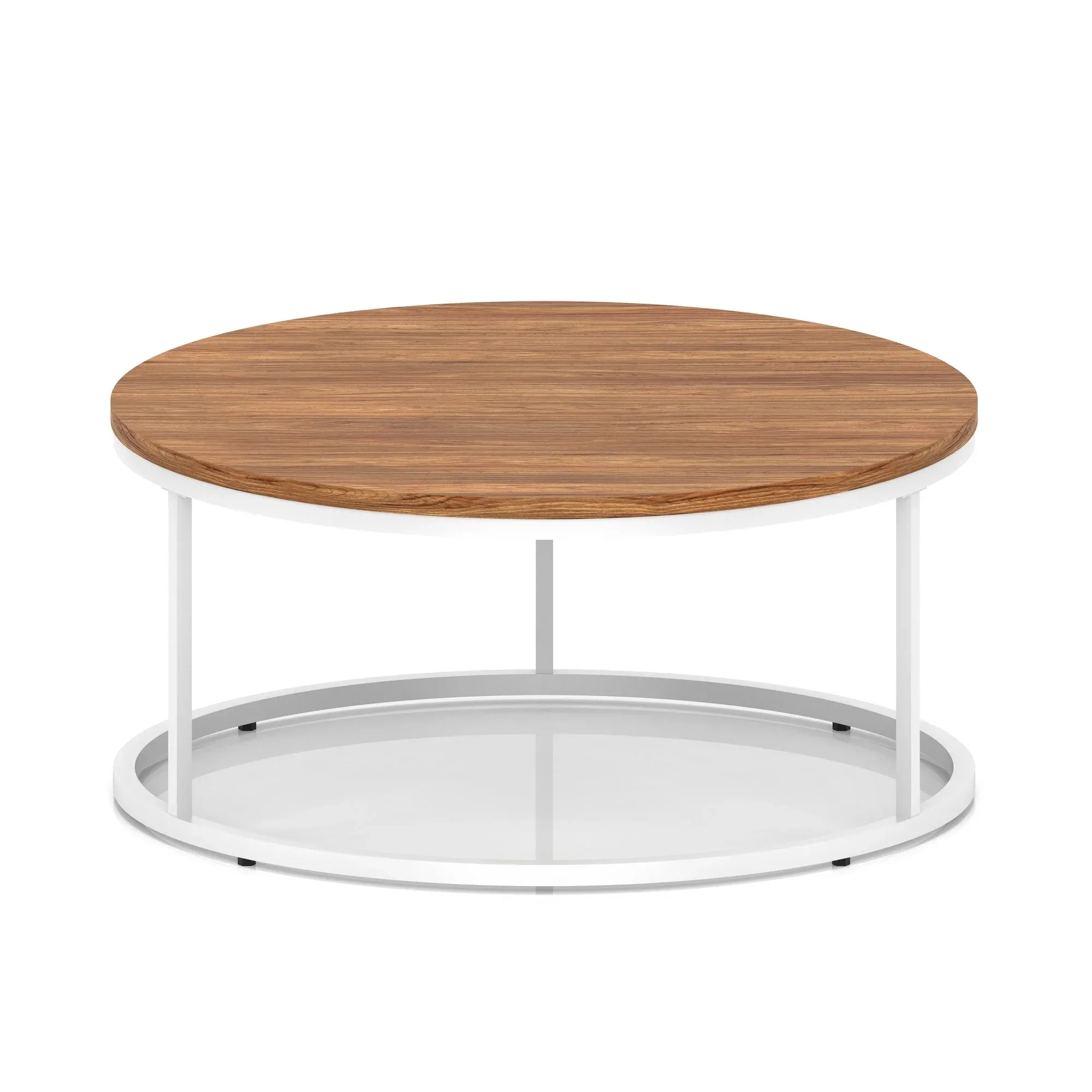 Impulse Round Coffee Table With Metal Frame