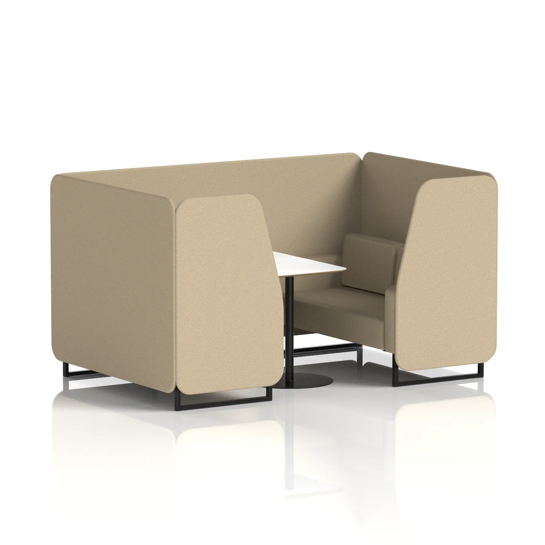 Brixworth Booth With White Table In Single Tone