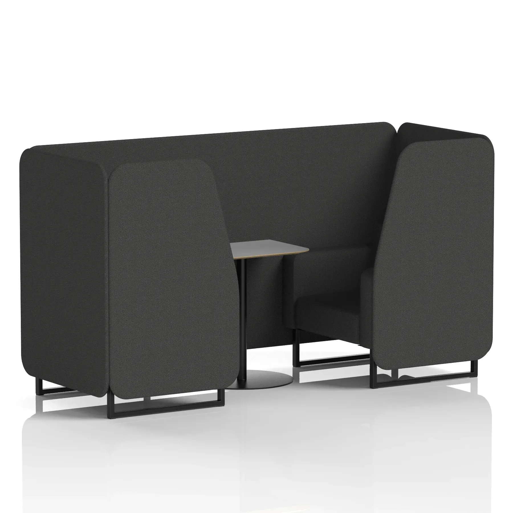 Brixworth Booth With Grey Table In Single Tone