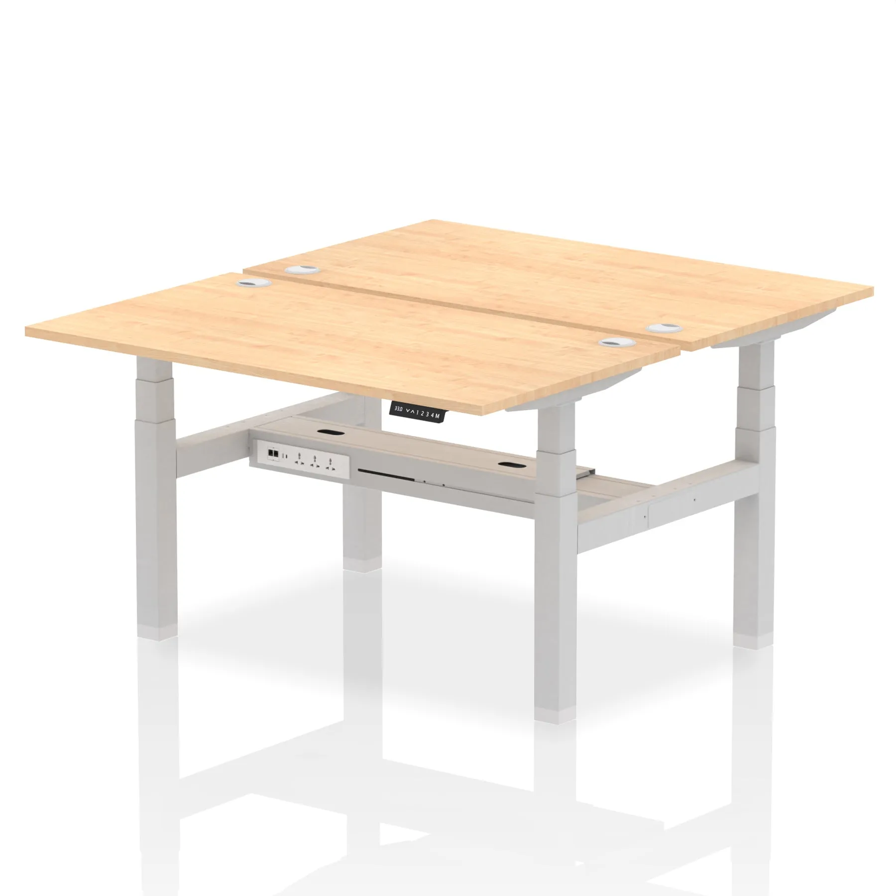 OE - Air Back-to-Back Height Adjustable Bench Desk - 2 Person