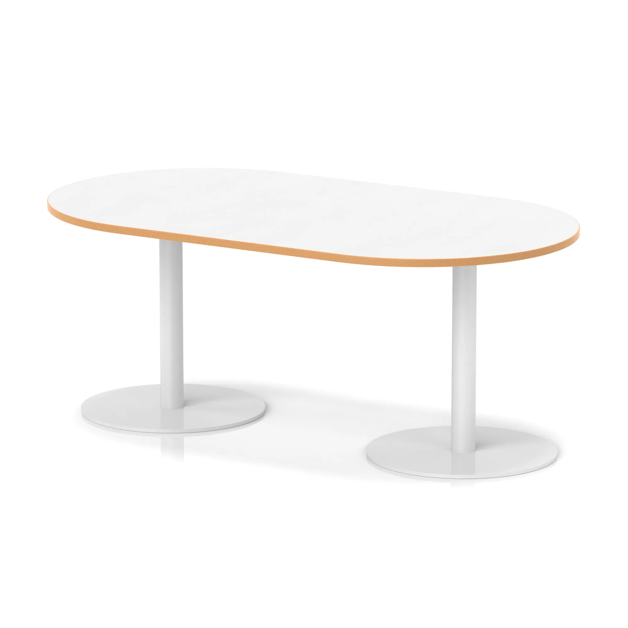 Italia Boardroom Table White Leg