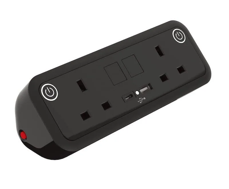 Sourcetec Uno with 2 Power and Dual Fast Charge USB A+C.