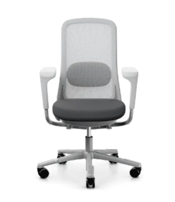 HÅG Sofi - Silver/Grey Upholstered High Back Taskchair