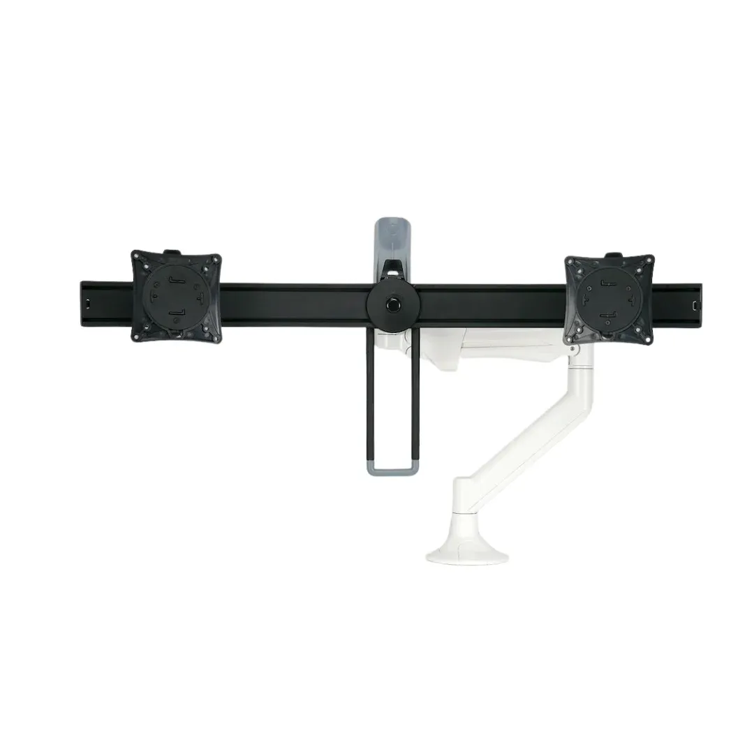 Metalicon Levo Gas Lift Monitor Arm for Single Screen with Twin Rail Converter Bar