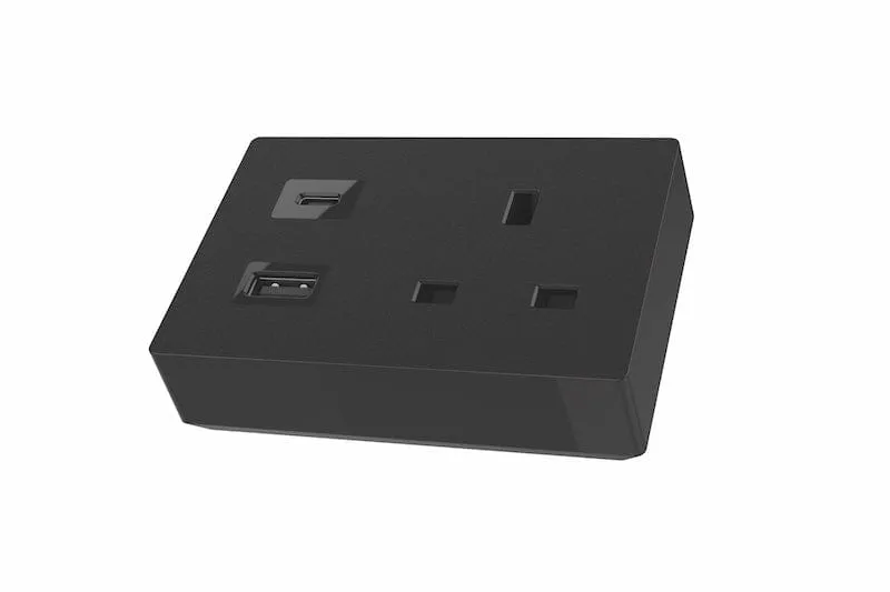 Sourcetec Nano with 1 Power and Dual Fast Charge USB A+C.