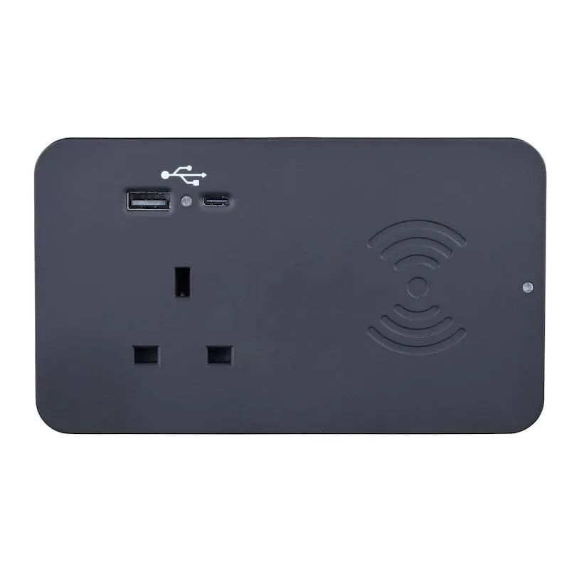 Sourcetec Ion Duo with 1 Power, Dual Fast Charge USB A+C and Wireless Charging Pad