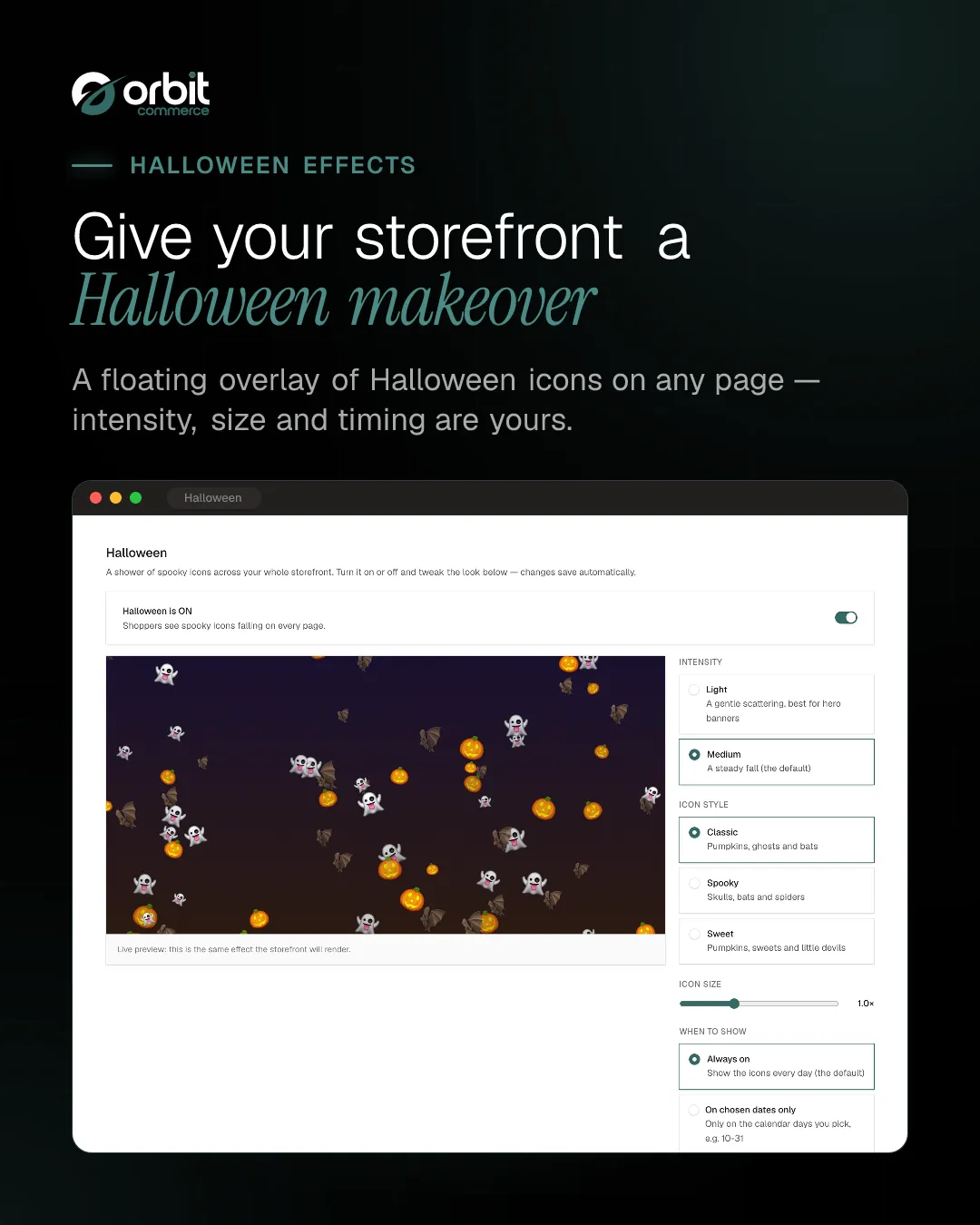 Halloween overlay settings