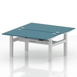 Air Back-to-Back Height Adjustable Bench Desk - 2 Person