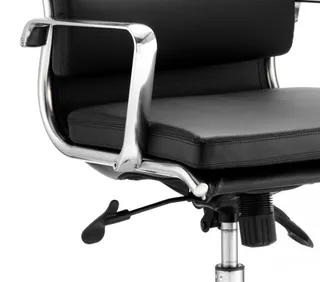 Savoy High Back Executive Black Leather Office Chair with Arms