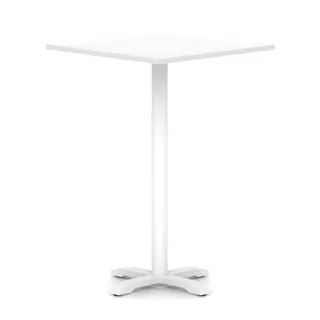 EE - Italia Square Poseur Table With Cross Base