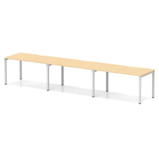 Evolve Plus Single Row Bench Desk - 3 Person