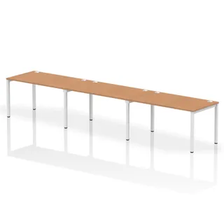 Impulse Single Row Bench Desk - 3 Person