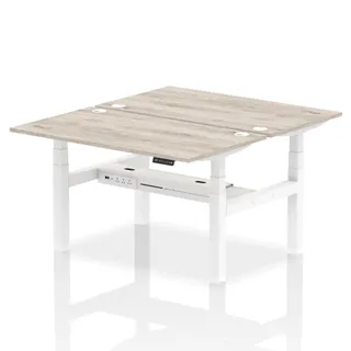 Air Back-to-Back Height Adjustable Bench Desk - 2 Person