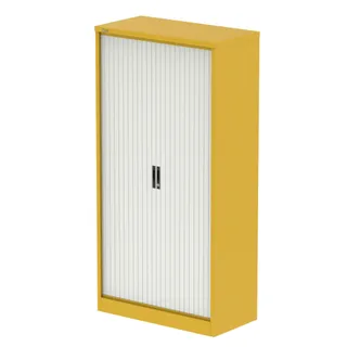 EE - Qube Side Tambour Cupboard With Shelves
