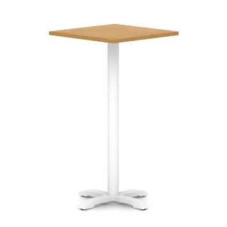 EE - Italia Square Poseur Table With Cross Base