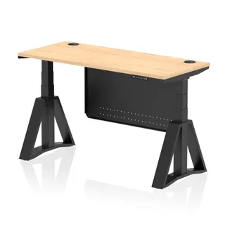 Air Height Adjustable Slimline Desk With Cable Ports