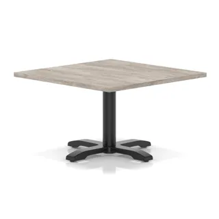 Italia Square Coffee Table With Cross Base