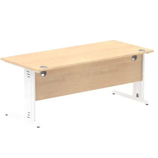 Impulse Straight Desk Cable Managed Leg