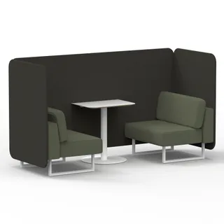 Brixworth Bench Booth in Two Tone