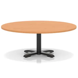 Italia Round Coffee Table With Cross Base