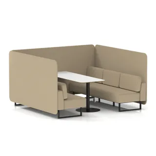 Brixworth Bench Booth in Single Tone