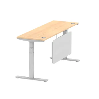 Air Height Adjustable Slimline Desk With Cable Ports