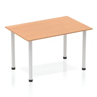 Impulse Straight Table With Post Leg