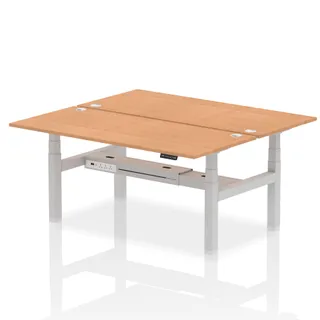 OE - Air Back-to-Back Height Adjustable Bench Desk - 2 Person