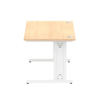 Impulse Straight Desk Cable Managed Leg