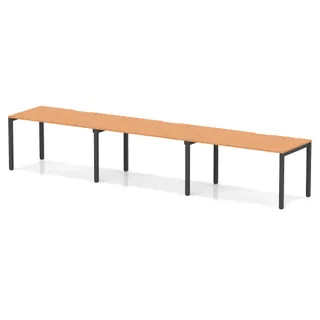 Evolve Plus Single Row Bench Desk - 3 Person