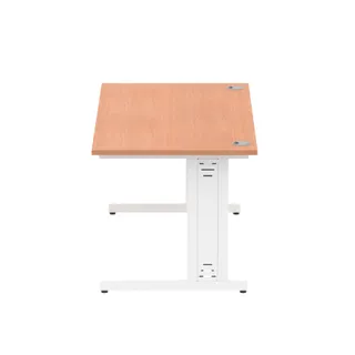 Impulse Straight Desk Cable Managed Leg