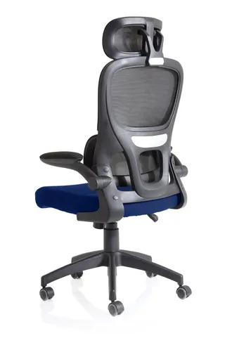 Iris Task Operator Mesh Back Fabric Seat With Headrest